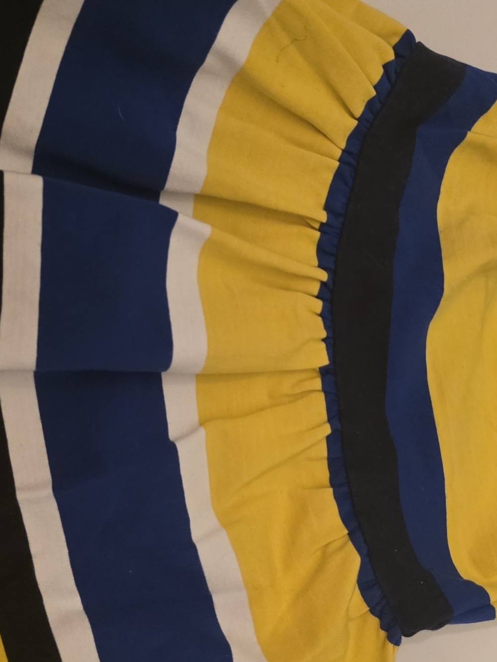Polo by Ralph Lauren Blue, Yellow & White Striped Kids Casual Dress